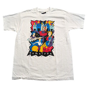 1996 Saratoga Large Art Graphic T shirt